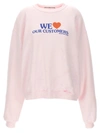 Alexander Wang We Love Our Customers Sweatshirt In Pink