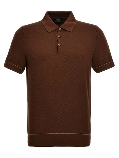 BRIONI BRIONI TEXTURED POLO SHIRT