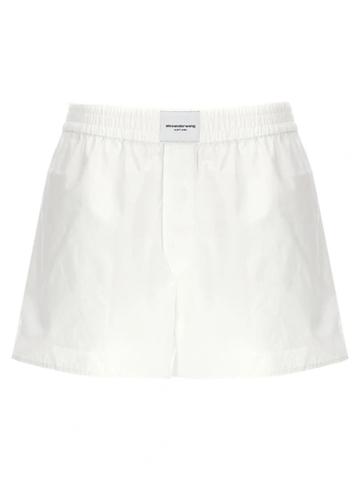 Alexander Wang T T By Alexander Wang Shorts In White