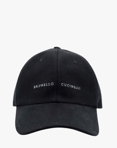 Brunello Cucinelli Caps In Black