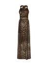 Dolce & Gabbana Print Silk Long Dress In Leo New