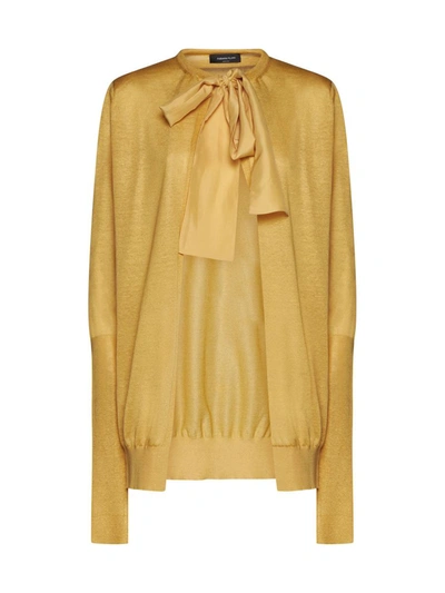 Fabiana Filippi Orange Cardigan With Bow