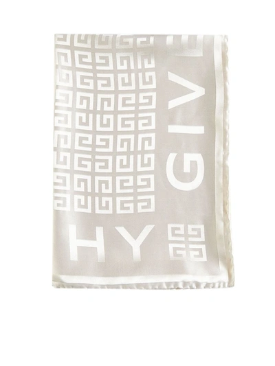 Givenchy Silk Scarfs In White