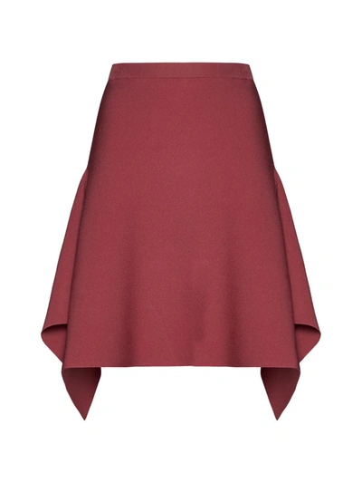 Jw Anderson Square-hem Skirt In Pink