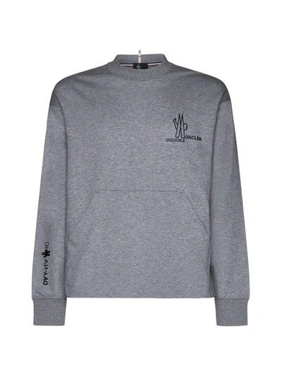 Moncler Grenoble Sweaters In Grey