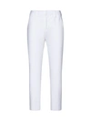 Pt Torino Trousers Back Side Pockets Belt Loops In White