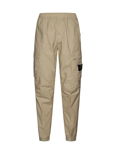 Stone Island Trousers In Sand