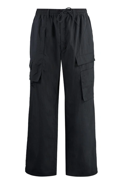 Y-3 Adidas Technical Fabric Trousers In Black