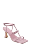 Marc Fisher Ltd Women's Dennie Square Toe Strappy Dress Sandals In Light Pink Leather