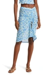 KULANI KINIS KULANI KINIS RUCHED COVER-UP MIDI SKIRT