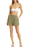 VITAMIN A VITAMIN A® TALLOWS LINEN COVER-UP SHORTS