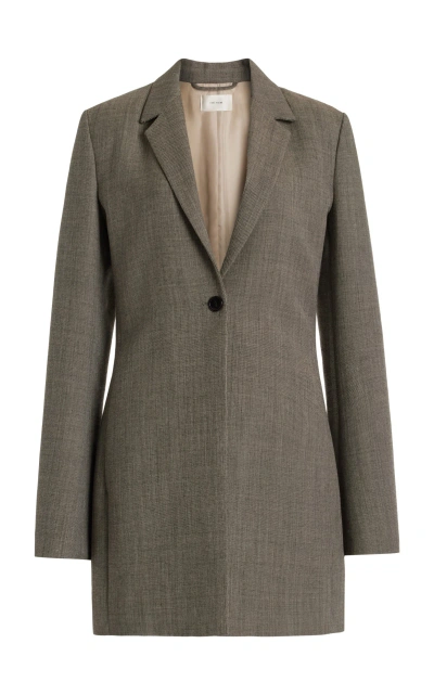 The Row Enny One-button Wool Jacket In Flip