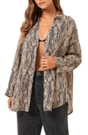 L*space Rio Linen Cover-up Tunic In Hypnotica