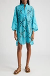 LA VIE STYLE HOUSE SHELL LACE COVER-UP CAFTAN