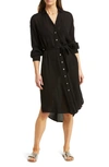 ELAN LONG SLEEVE SHIRTDRESS