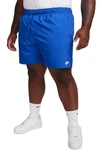 Nike Club Flow Drawstring Twill Shorts In Blue