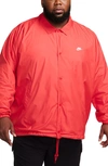 Nike Men's Relaxed Fit Club Coaches' Jacket In University Red,white