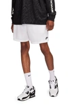 Nike Club Flow Mesh Athletic Shorts In White