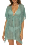 BECCA GOLDEN LACE COVER-UP TUNIC