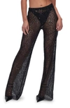 GOOD AMERICAN SEQUIN WIDE LEG COVER-UP trousers