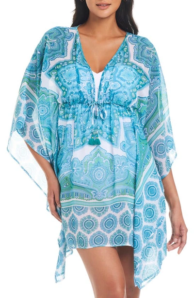 Bleu By Rod Beattie Drawstring Caftan Swim Cover-up In Cool