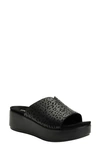 ALEGRIA BY PG LITE TRINITI PLATFORM WEDGE SLIDE SANDAL