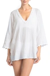 ROBIN PICCONE ROBIN PICCONE JO LACE TRIM COVER-UP TUNIC