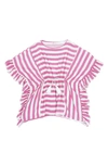 FEATHER 4 ARROW KIDS' SUMMER TIME STRIPE COVER-UP CAFTAN