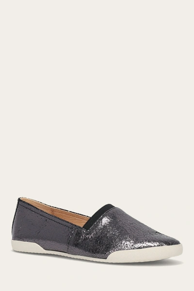 The Frye Company Frye Melanie Slip On Flats In Pewter Mirror