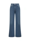 Ami Alexandre Mattiussi Ami Paris Flare Cotton Denim Jeans In Blue
