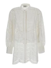 CHARO RUIZ WHITE 'JEKY' BLOUSE WITH CUT-OUT DETAIL IN COTTON WOMAN