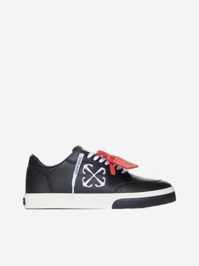 Off-white Low Trainer New Vulcanized In Black,white