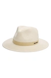 Rag & Bone City Straw Fedora In Ivory