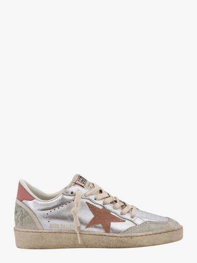 Golden Goose Ball Star Sneakers In Silver