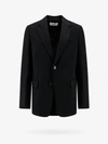Ami Alexandre Mattiussi Fitted Blazer With Single Button Front In Black