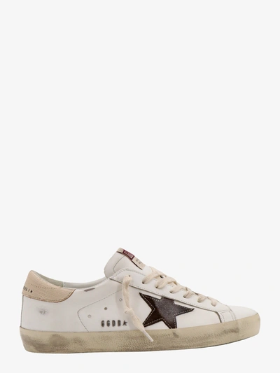 Golden Goose Super-star Leather Sneakers In Brown