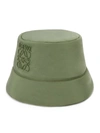 Loewe Bucket Hat Puffer In Green