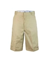 Dickies Polyester Blend Knee Length Shorts With Waist Belt Loops In Beige
