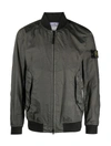 Stone Island Compass-badge Garment-dyed Jacket In Muschio