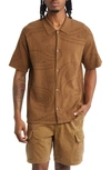 Saturdays Surf Nyc Brown Kenneth Shirt In Sepia