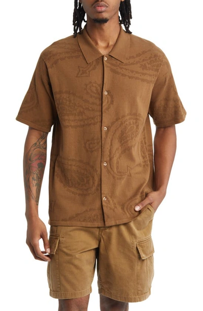 Saturdays Surf Nyc Brown Kenneth Shirt In Sepia