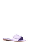 New York And Company Adelle Slide Sandal In Lilac
