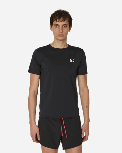 District Vision Slim-fit Air-wear Stretch-mesh T-shirt In Black