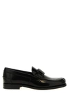 Tod's Black Black Chain Link Leather Loafers