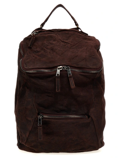 Giorgio Brato Leather Backpack Backpacks Bordeaux In Brown