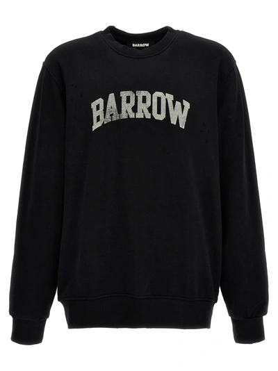 Barrow Logo Print Sweatshirt In Black