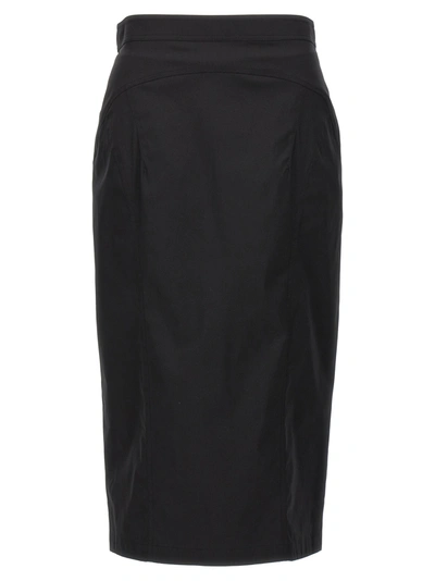 N°21 Longuette Skirt Skirts Black In Negro