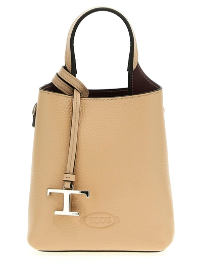 Tod's Micro Tod Hand Bags Beige