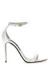 DOLCE & GABBANA PATENT SANDALS WHITE