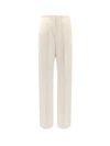 Le 17 Septembre Satin Trouser In Beige